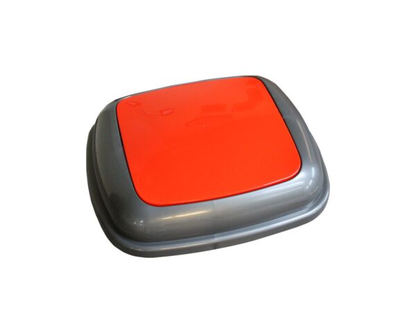 Pokrywa kosza Quatro grafitowa z czerwoną klapką Pokrywa kosza Quatro grafitowa z czerwoną klapką