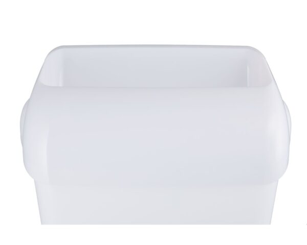 Kosz otwarty wiszący MERIDA HARMONY, pojemność 43 l, tworzywo, biały transparentny Kosz otwarty wiszący MERIDA HARMONY, pojemność 43 l, tworzywo, biały transparentny