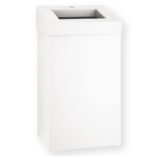 Kosz na odpady otwarty MERIDA STELLA WHITE LINE, pojemność 45 l, biały