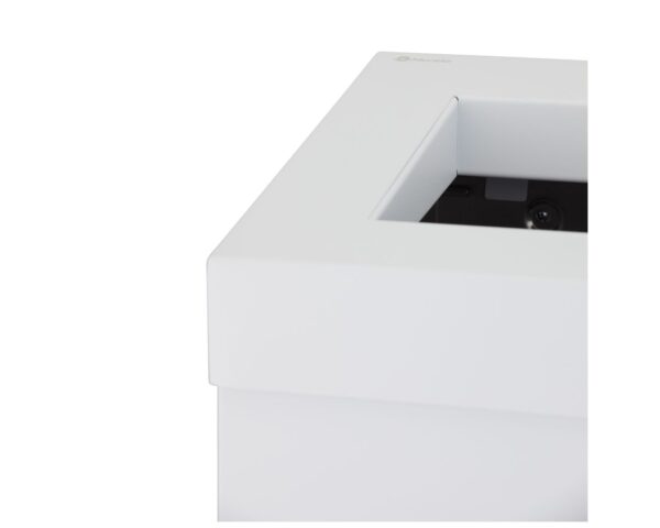 Kosz na odpady otwarty MERIDA STELLA WHITE LINE, pojemność 45 l, biały Kosz na odpady otwarty MERIDA STELLA WHITE LINE, pojemność 45 l, biały