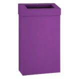Kosz na odpady otwarty MERIDA STELLA SLIM VIOLET LINE, pojemność 27 l, fioletowy