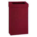Kosz na odpady otwarty MERIDA STELLA SLIM RED LINE, pojemność 27 l, czerwony