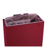 Kosz na odpady otwarty MERIDA STELLA SLIM RED LINE, pojemność 27 l, czerwony