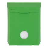 Kosz do damskich toalet MERIDA STELLA GREEN LINE z pojemnikiem na torebki higieniczne, pojemność 4,4 l, zielony