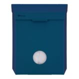 Kosz do damskich toalet MERIDA STELLA BLUE LINE z pojemnikiem na torebki higieniczne, pojemność 4,4 l, niebieski