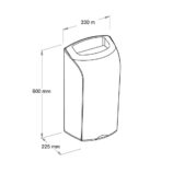 Kosz otwarty wiszący 40 l MERIDA UNIQUE RED LINE