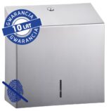 Pojemnik na ręczniki składane MERIDA STELLA Anti-FingerPrint MAXI stal matowa z powłoką AFP