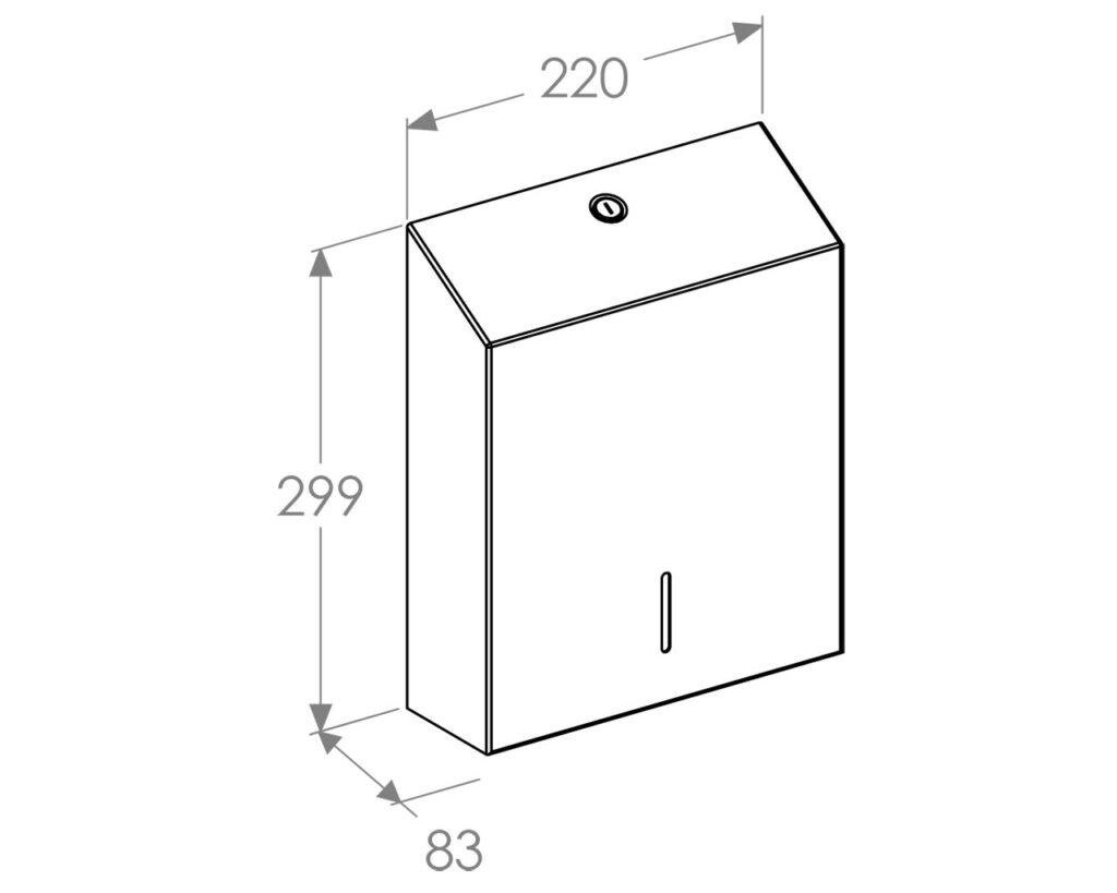 Pojemnik na ręczniki składane MERIDA STELLA SLIM RED LINE MAXI, czerwony