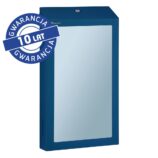 Pojemnik na ręczniki składane z lustrem ze stali SuperMirror „2w1" MERIDA STELLA SLIM BLUE LINE MEGA COMBO, niebieski