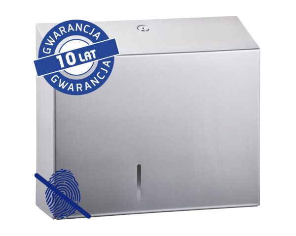 Pojemnik na papier toaletowy MERIDA STELLA Anti-FingerPrint MAXI, średnica popieru do 23 cm, stal matowa z powłoką AFP