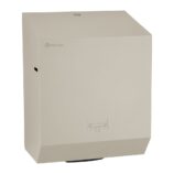 Mechaniczny podajnik ręczników papierowych w rolach MERIDA STELLA SILK GREY LINE, szary jedwabisty