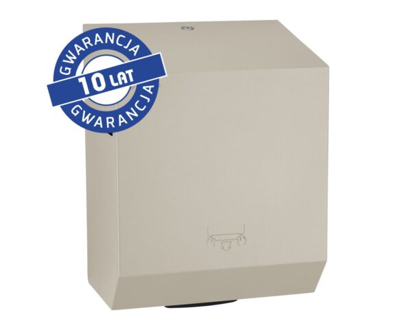 Mechaniczny podajnik ręczników papierowych w rolach MERIDA STELLA SILK GREY LINE, szary jedwabisty Mechaniczny podajnik ręczników papierowych w rolach MERIDA STELLA SILK GREY LINE, szary jedwabisty