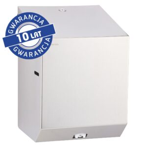 Pojemnik na ręczniki papierowe w rolach MERIDA STELLA MAXI, stal polerowana