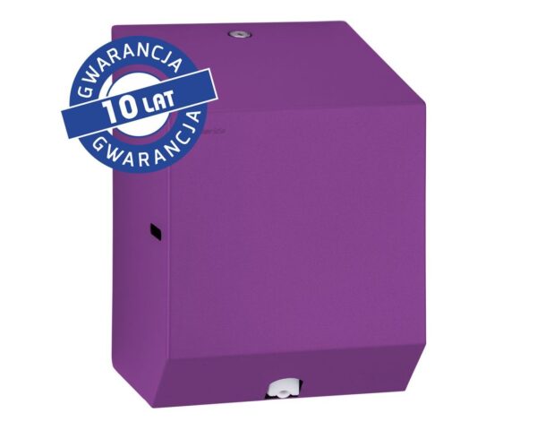 Pojemnik na ręczniki papierowe w rolach lub papier toaletowy w systemie listkowym MERIDA STELLA VIOLET LINE MINI, fioletowy