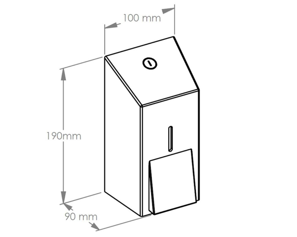 Dozownik mydła w płynie MERIDA STELLA GREEN LINE MINI, pojemność zbiornika 400 ml, zielony