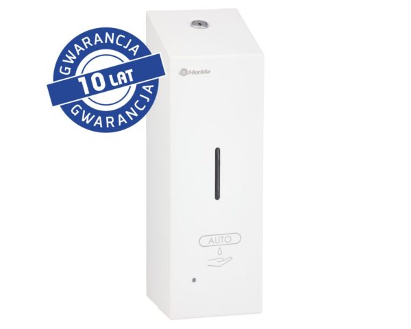 Bezdotykowy automatyczny dozownik mydła w pianie MERIDA STELLA AUTOMATIC SLIM WHITE LINE na jednorazowe wkłady 800 ml, biały
