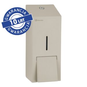 Dozownik mydła w płynie MERIDA STELLA SILK GREY LINE MAXI, pojemność zbiornika 800 ml, szary jedwabisty