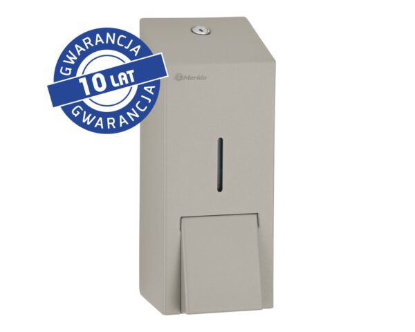 Dozownik mydła w pianie MERIDA STELLA STONE GREY LINE MAXI na jednorazowe wkłady 700 g, szary kamienny