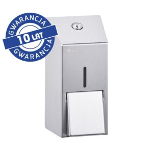 Dozownik mydła w płynie MERIDA STELLA MINI, pojemność zbiornika 400 ml, stal matowa