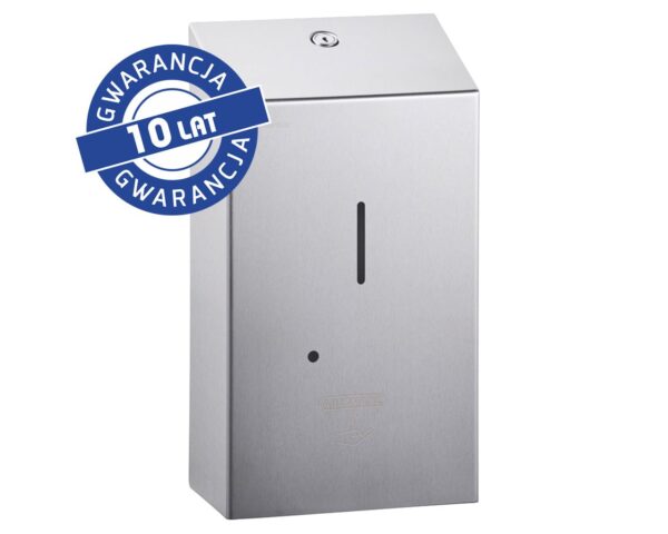 Bezdotykowy automatyczny dozownik mydła w płynie MERIDA STELLA AUTOMATIC, pojemność zbiornika 1000 ml, stal matowa