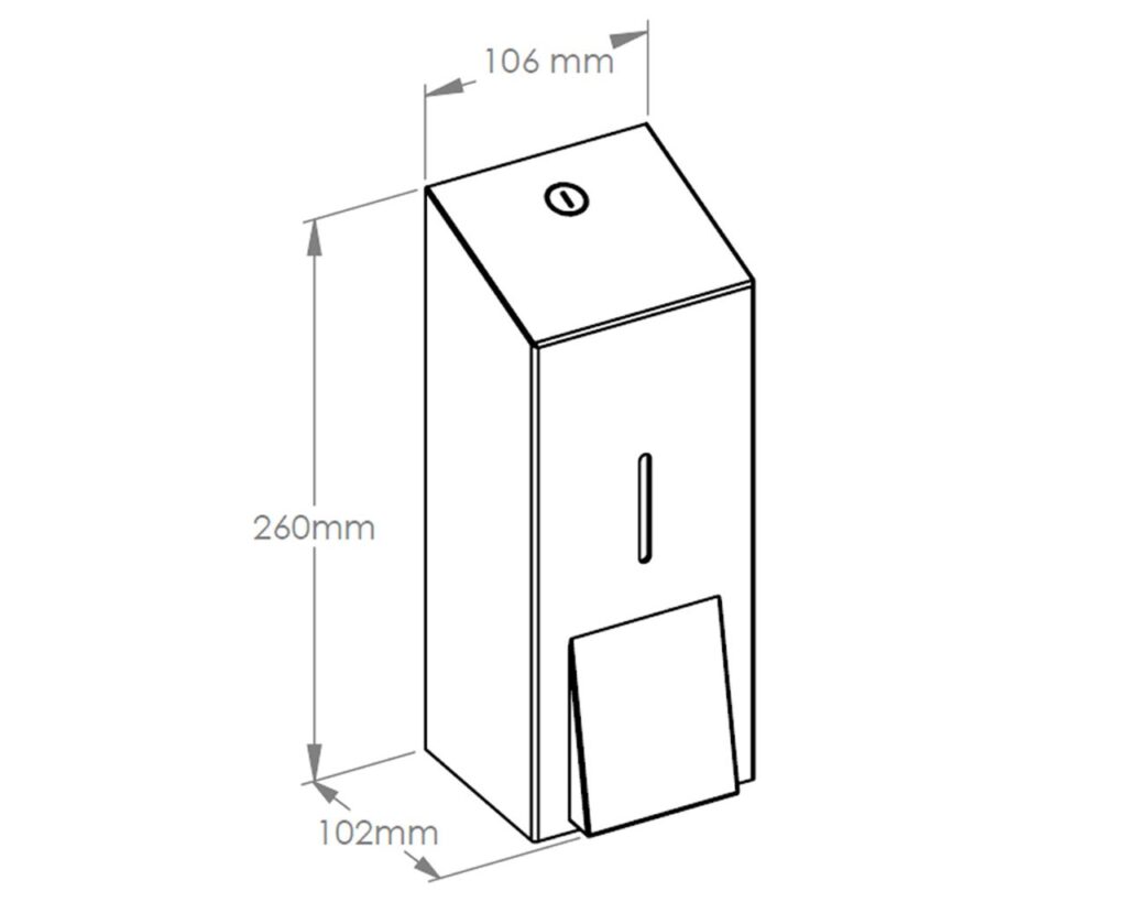 Dozownik mydła w pianie MERIDA STELLA GREEN LINE MAXI na jednorazowe wkłady 700 g, zielony
