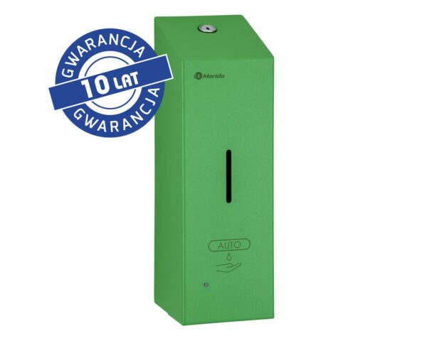 Bezdotykowy automatyczny dozownik mydła w pianie MERIDA STELLA AUTOMATIC SLIM GREEN LINE na jednorazowe wkłady 800 ml, zielony