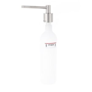 Dozownik mydła w płynie blatowy WALEC, pojemność zbiornika 1000 ml, matowy