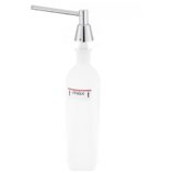 Dozownik mydła w płynie blatowy STOŻEK, pojemność zbiornika 1000 ml, polerowany