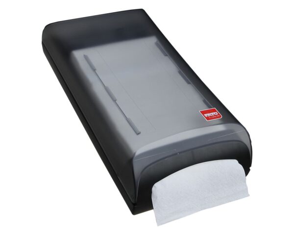 Pojemnik na serwetki gastronomiczne, czarny, tworzywo sztuczne, nablatowy lub naścienny