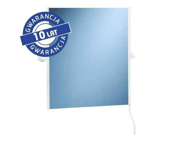 Lustro uchylne w oprawie białej matowej z uchwytem ułatwiającym regulację kąta nachylenia MERIDA STELLA WHITE LINE, 50 x 60 cm Lustro uchylne w oprawie białej matowej z uchwytem ułatwiającym regulację kąta nachylenia MERIDA STELLA WHITE LINE, 50 x 60 cm