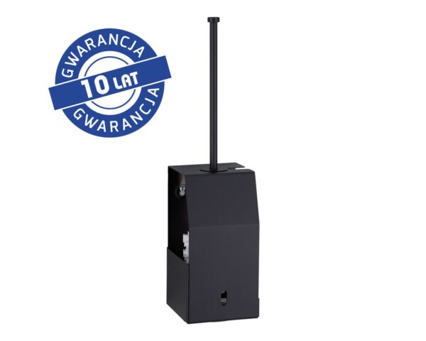 Szczotka do WC z uchwytem, mocowana do ściany MERIDA STELLA BLACK LINE, czarna