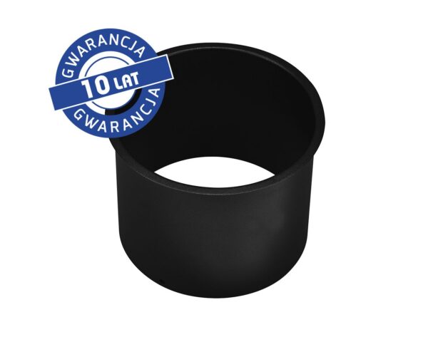 Kołnierz kosza nablatowy okrągły MERIDA STELLA BLACK LINE, czarny