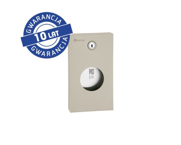 Pojemnik na torebki higieniczne MERIDA STELLA SILK GREY LINE, szary jedwabisty