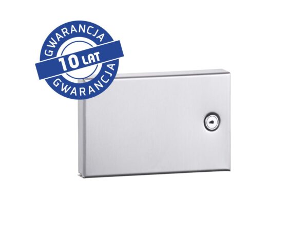 Pojemnik na rękawice foliowe MERIDA STELLA, pojemność 100 szt. rękawic, stal matowa