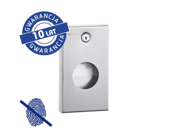 Pojemnik na torebki higieniczne MERIDA STELLA Anti-FingerPrint stal matowa z powłoką AFP