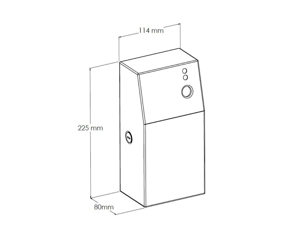 Obudowa odświeżaczy powietrza MERIDA STELLA STONE GREY LINE, szara kamienna