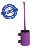 Szczotka do WC z uchwytem mocowanym do ściany, tuba krótka, MERIDA STELLA VIOLET LINE, fioletowa