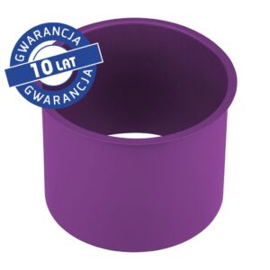 Kołnierz kosza nablatowy okrągły MERIDA STELLA VIOLET LINE, fioletowy