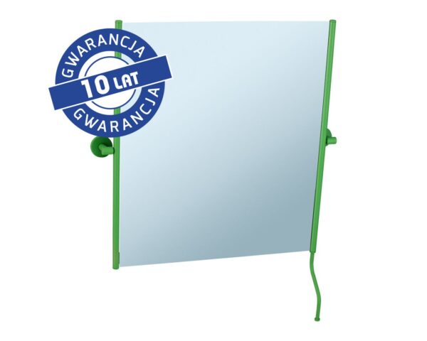 Lustro uchylne w oprawie zielonej matowej z uchwytem ułatwiającym regulację kąta nachylenia MERIDA STELLA GREEN LINE, 50 x 60 cm