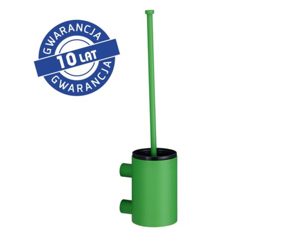 Szczotka do WC z uchwytem mocowanym do ściany, tuba krótka, MERIDA STELLA GREEN LINE, zielona