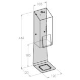 Dozownik mydła w pianie MERIDA STELLA BLUE LINE MAXI na jednorazowe wkłady 700 g, niebieski