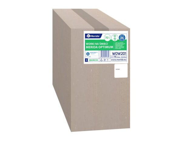 Worki na odpady BIO, MERIDA OPTIMUM, 60 x 90 cm, pojemność 70 l, rolka 50 szt., BRĄZOWE, HDPE/LDPE Worki na odpady BIO, MERIDA OPTIMUM, 60 x 90 cm, pojemność 70 l, rolka 50 szt., BRĄZOWE, HDPE/LDPE