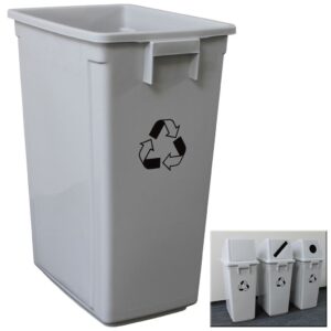 Kosz z tworzywa do segregacji odpadów duży, o pojemności 60 l