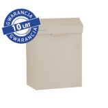 Kosz do damskich toalet MERIDA STELLA SILK GREY LINE 4,5 l, szary jedwabisty