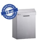 Kosz do damskich toalet MERIDA STELLA, pojemność 4,5 l, stal matowa