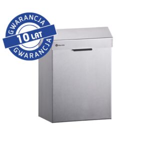 Kosz do damskich toalet MERIDA STELLA, pojemność 4,5 l, stal matowa