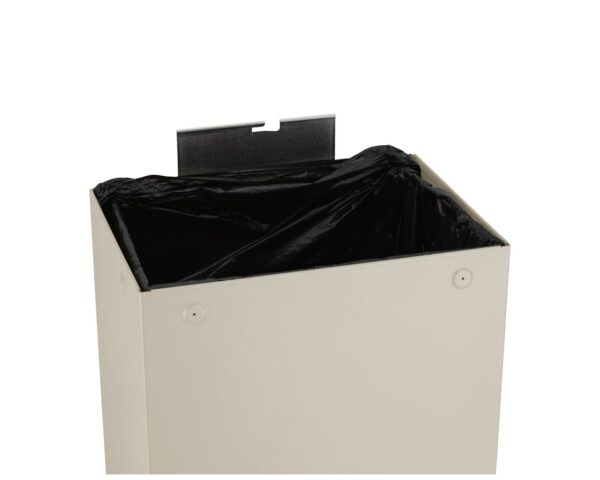 Kosz na odpady otwarty MERIDA STELLA SILK GREY LINE, pojemność 45 l, szary jedwabisty Kosz na odpady otwarty MERIDA STELLA SILK GREY LINE, pojemność 45 l, szary jedwabisty