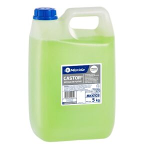 Mydło w płynie MERIDA CASTOR seledynowe, kanister 5 kg, zapach kwiatowy