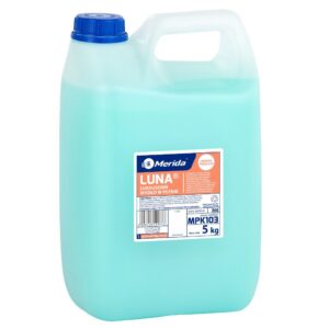 Mydło w płynie MERIDA LUNA seledynowe, kanister 5 kg, zapach naomi