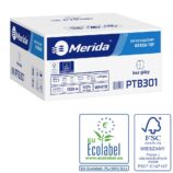 Pojemnik na cztery rolki papieru toaletowego bez gilzy MERIDA HARMONY za 75 zł netto przy zakupie 2 kartonów papiery toaletowego MERIDA TOP PTB301 (36 x 85 m = 3060 m, 12 240 listków)